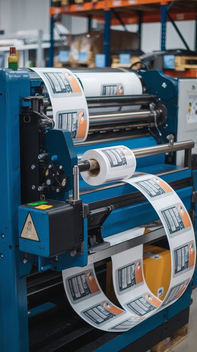 Etiquetado de envases cosméticos en línea de producción